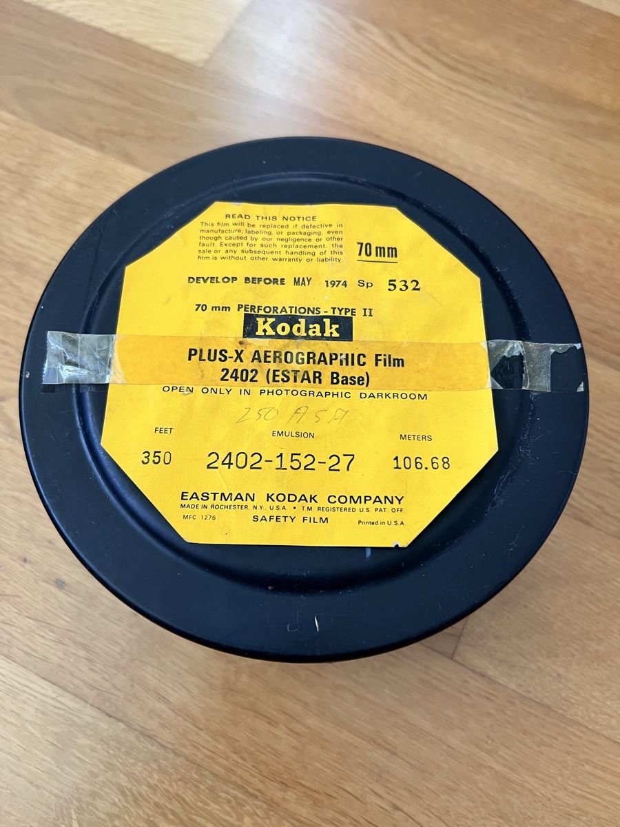 KODAK Plus-X Aerographic Film 2402, 70mm, Vintage Film! (Neu (gemäss ...