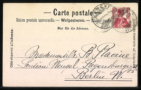 Cartoline postali: AK Genève, Place Neuve – Usato da Berlin venduto da bartko-reher 1