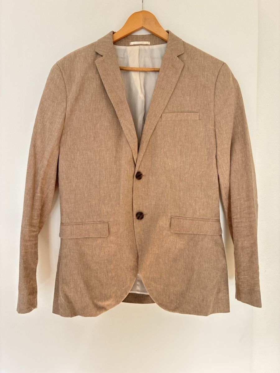 Giacche: Mens blazer beige linen blend two button front size M – Usato da Zürich venduto da davi97