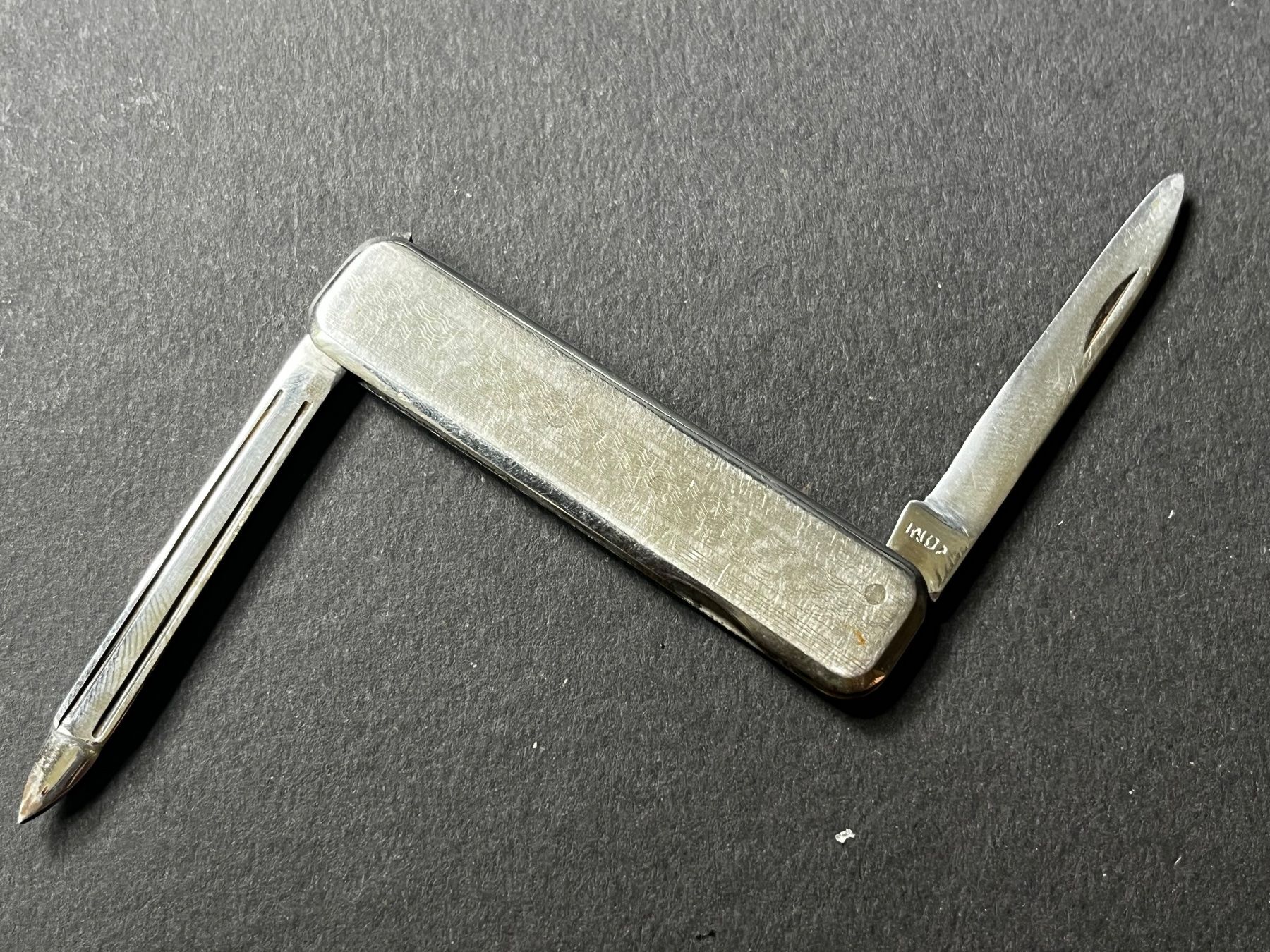 Coltelli tascabile: Inox-Sackmesser 68 mm mit Feile/Manicure-Klinge – Usato da Zürich venduto da FV.vintage 1