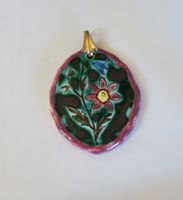 Anhänger Porzellan Blume