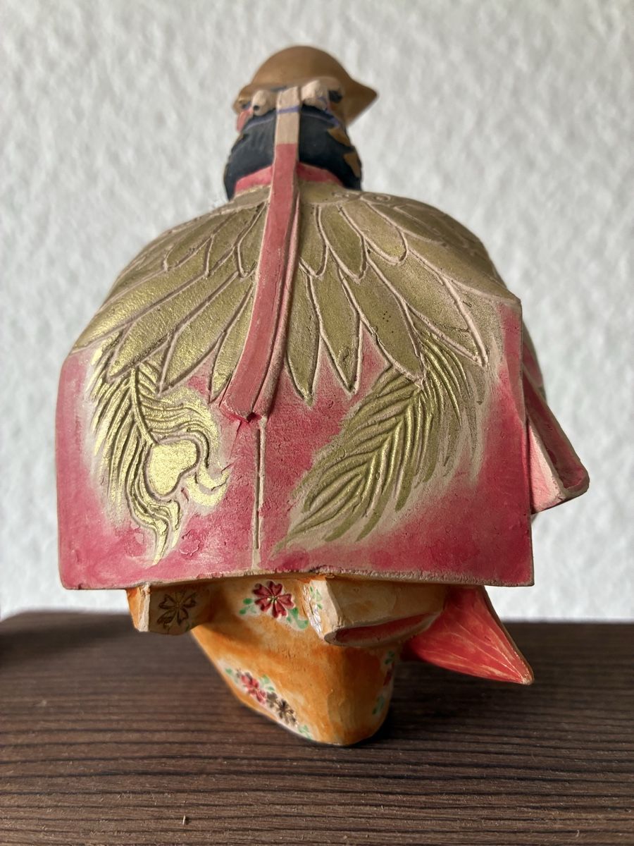 Statuette: Japon antique personnage de theatre noh dance – Usato da St-Aubin-Sauges venduto da asianart 2