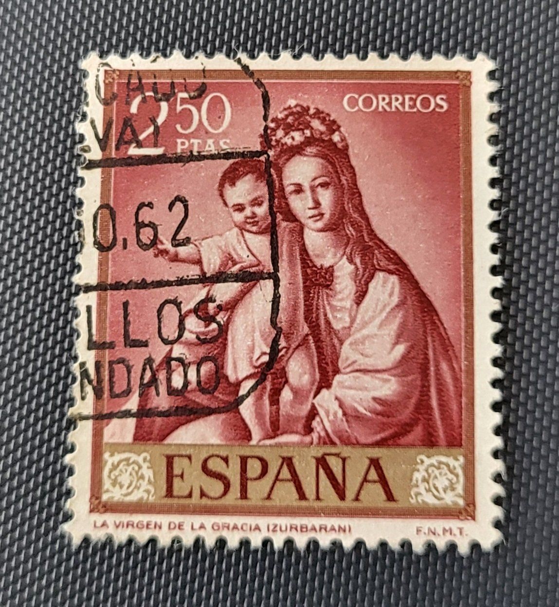 Tutti i francobolli: Spanien 1962 briefmarke – Usato da St Gallen venduto da Stampsalshobby