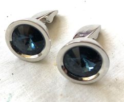 Swarovski - Manschettenknöpfe - blau