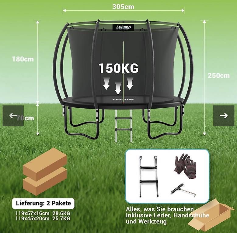 Trampolines: Trampolin " Le Jump" gebraucht  – D'occasion à Mühlethal par sarah-davide 2