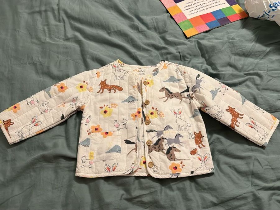 Manor Giacche & Cappotti: Cute Animal Print Quilted Jacket 83 – Usato da Zürich venduto da ysinno 1