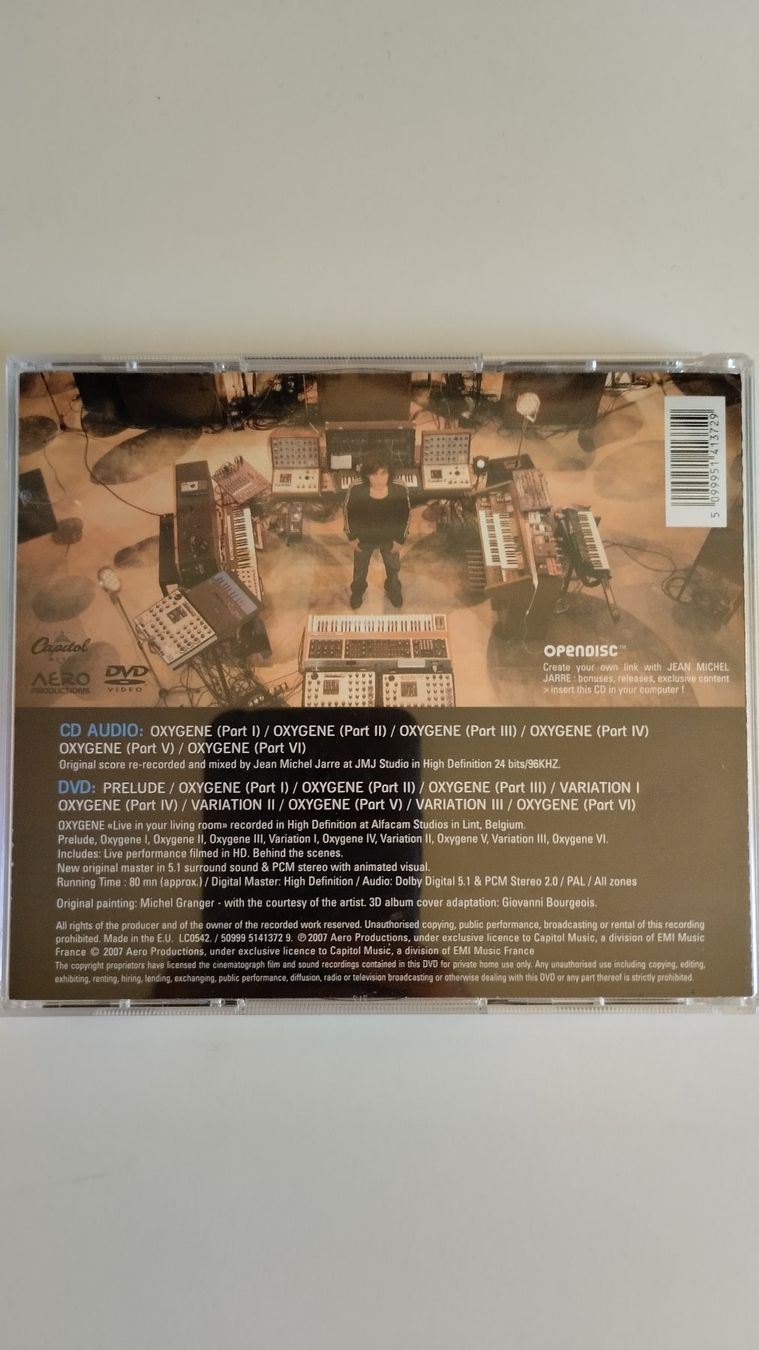 CD: JEAN MICHEL JARRE OXYGENE CD/DVD NEW MASTER RECORDING – Usato da Basel venduto da Bal-Sagoth 1