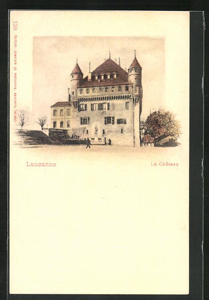 Cartoline postali: AK Lausanne, La Chateau – Usato da Berlin venduto da bartko-reher