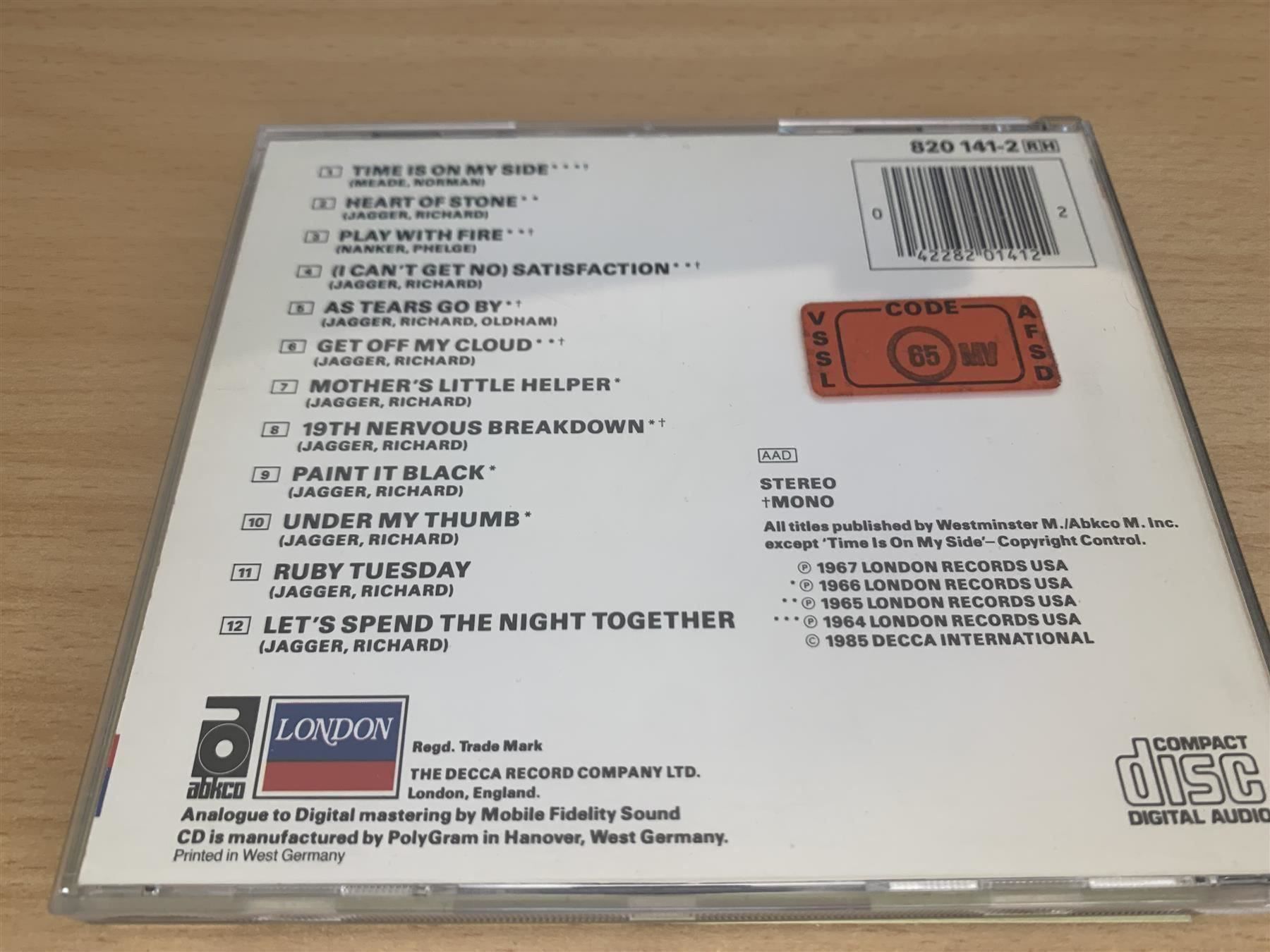 CD: The Rolling Stones – Hot Rocks 1 – Usato da Rikon im Tösstal venduto da Alpenmutz 1
