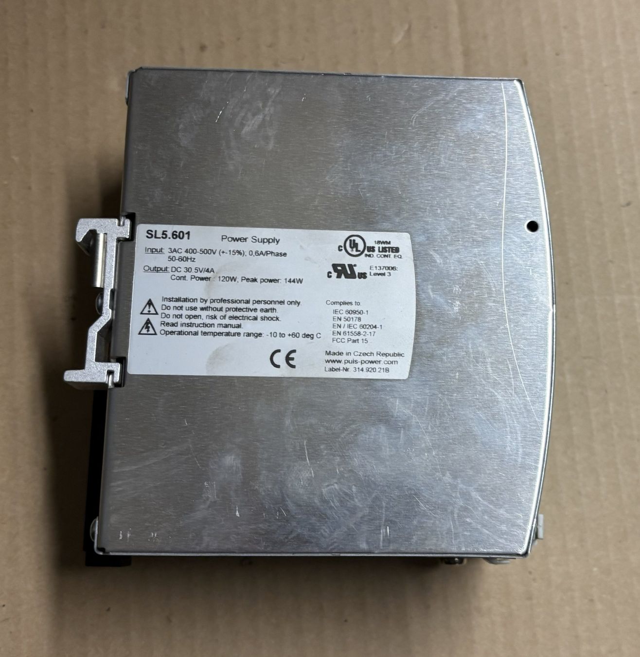 Componenti elettronici: Puls Netzteil 24VDC Type SL5 Power Supply – Usato da Sins venduto da 3985schluckti 4