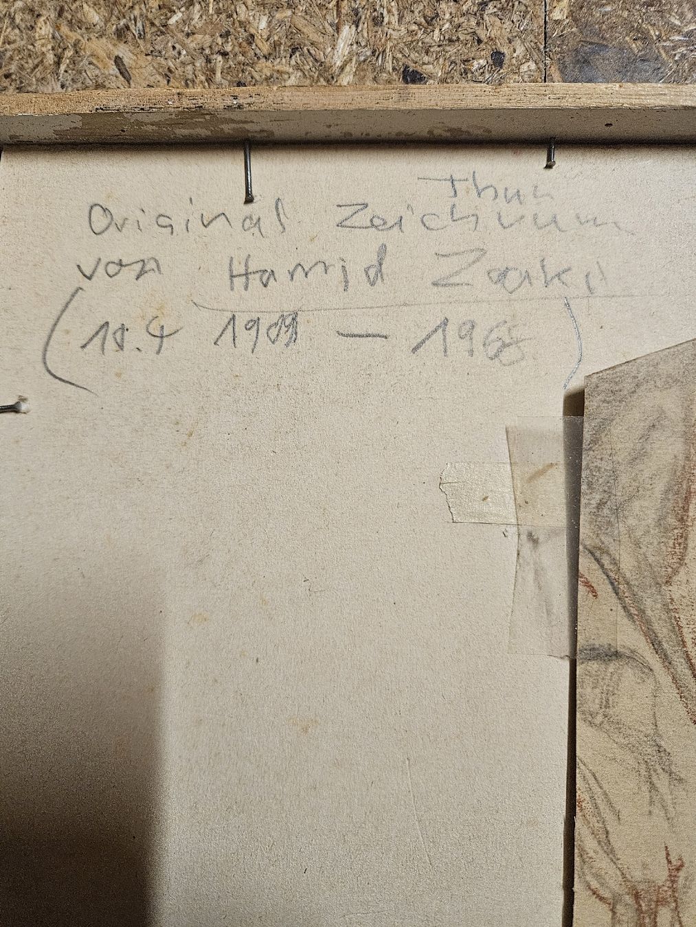 Gemälde: Hamid Zaki Zeichnung – Gebraucht aus Hauptwil von Schwertfisch24 4
