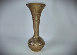 Antike Vase aus Messing INDIA Handbearbeitet