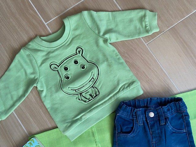 Lotti & Set di vestiti: neues Baby Geschenk-Set Gr. 68 "Nilpferd" – Nuovo (secondo la descrizione) da Staufen venduto da Nasli 2