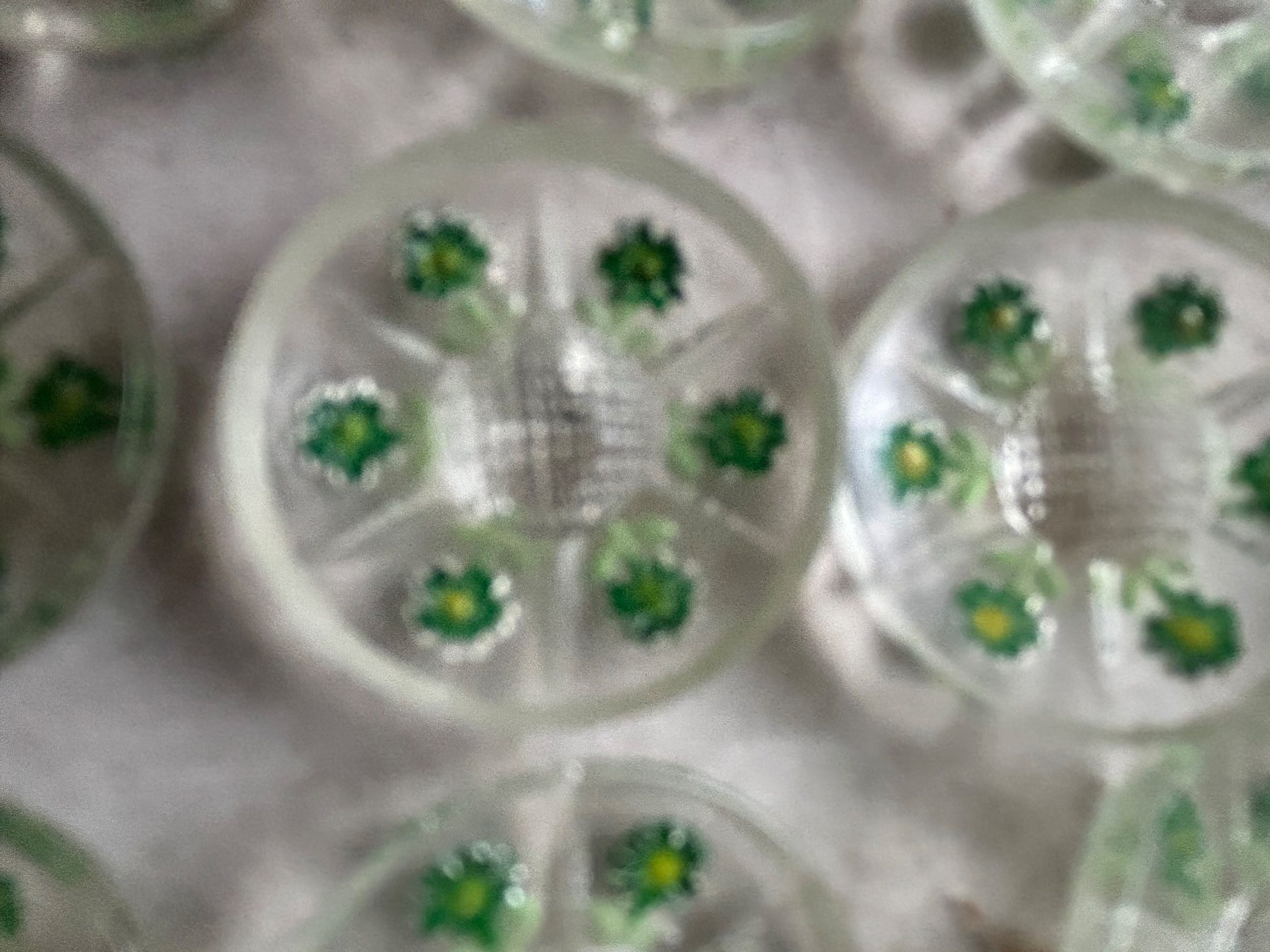 Knöpfe: Transparente Glaknöpfe mit Hinterglasmalerei – Neu (gemäss Beschreibung) aus Pfeffingen von Alusru70 2