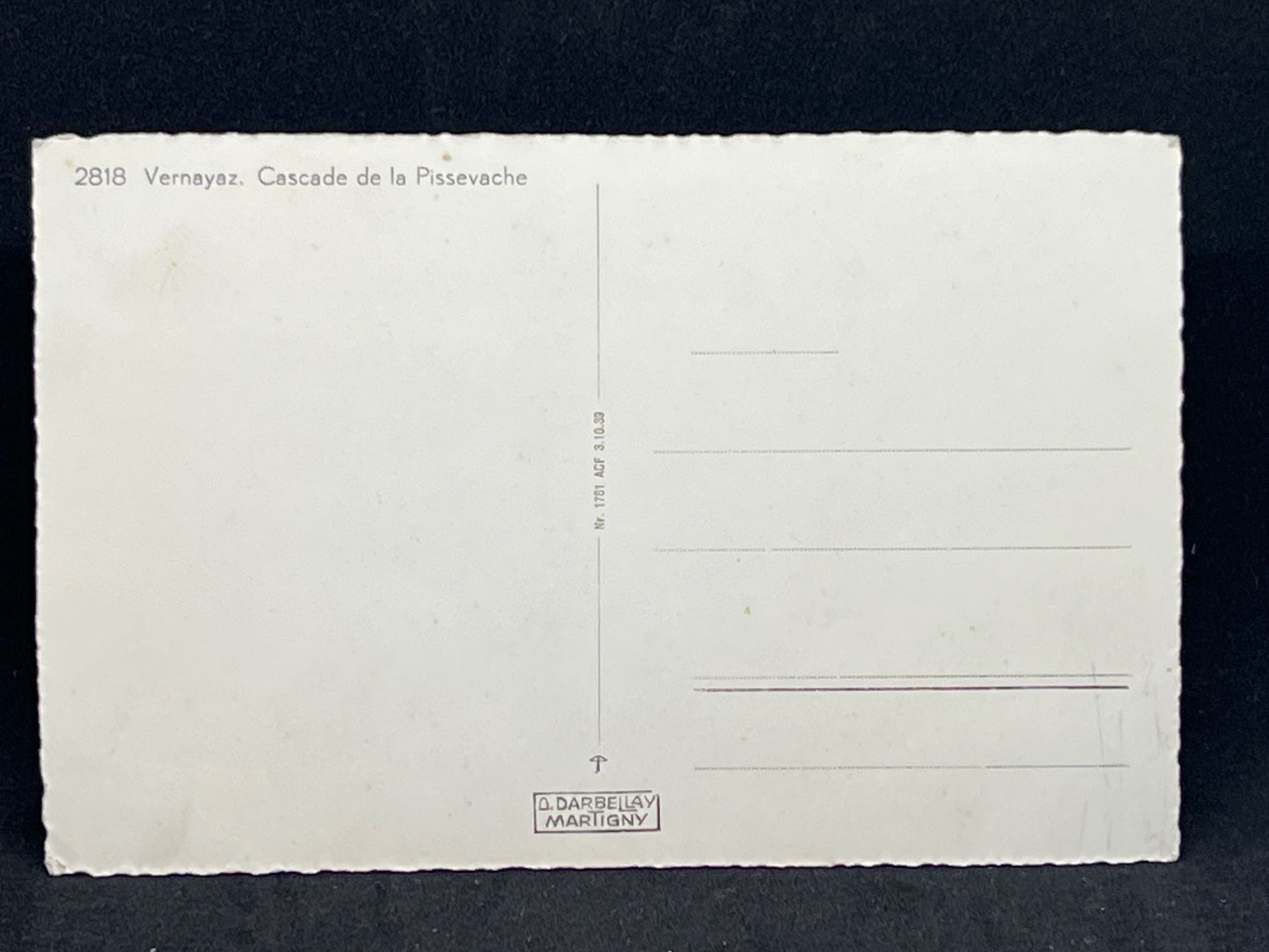 Cartoline postali: Vernayaz. Cascade de la Pissevache – Usato da Widnau venduto da Brusi9 1