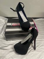Plateau High Heels Pumps schwarz Gr 35 Neu