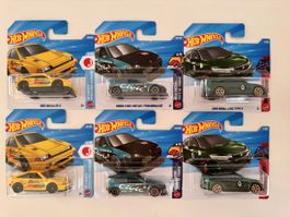 Hot Wheels Honda Power Pack, CR-X, Civic Custom, Civic TypeR