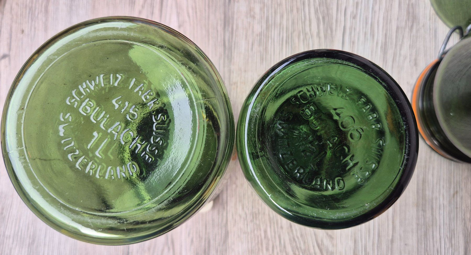 Bülacher Behälter & Ähnliches: 4 Bülacher Einmach Gläser mit 9 Deckel  + Flasche – Gebraucht aus Neerach von SilliS 4