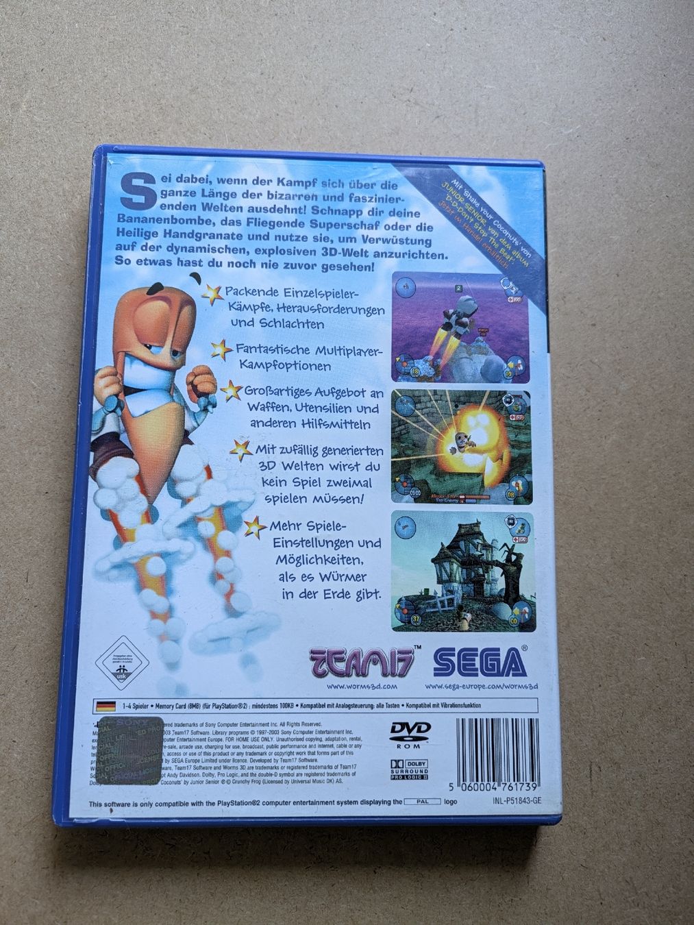 Jeux: Worms 3D Ps2 – D'occasion à Chur par FreakofRarity 1
