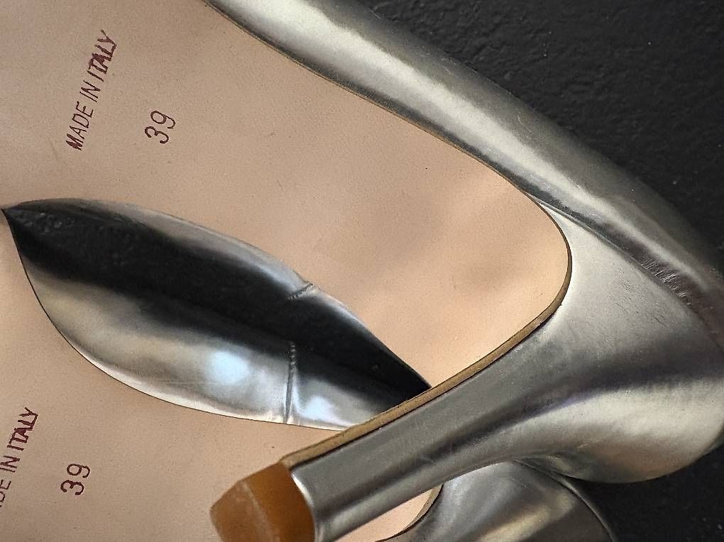 Esprit Scarpe da donna: Pumps Schuhe silber Gr 39 Made in Italy – Nuovo (secondo la descrizione) da Bern venduto da die_6p8g 1