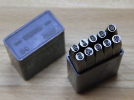 Schlagzahlen-Set 3 mm, 0 bis 9 komplett, STEMPA/TESA