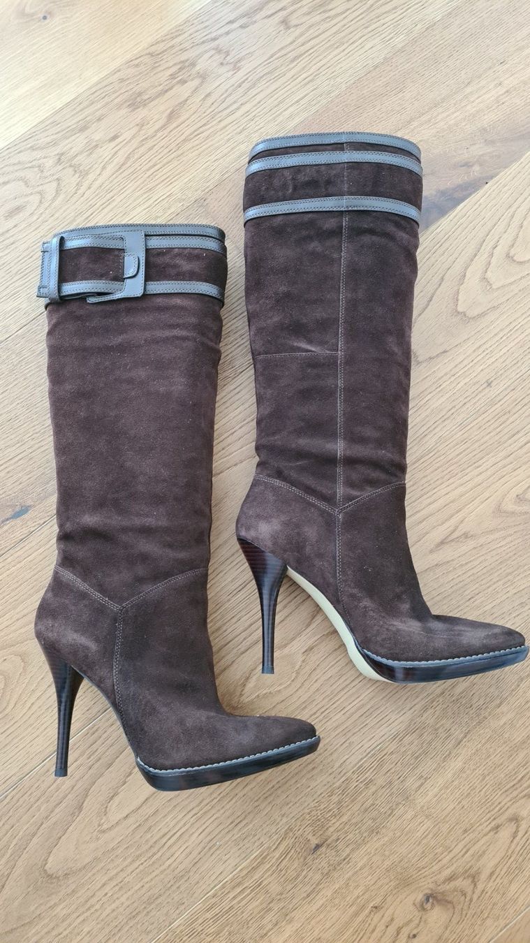 Scarpe da donna: Nine West Wildleder-Stiefel 41 / US 10 – Usato da Jona venduto da hen_7fyc