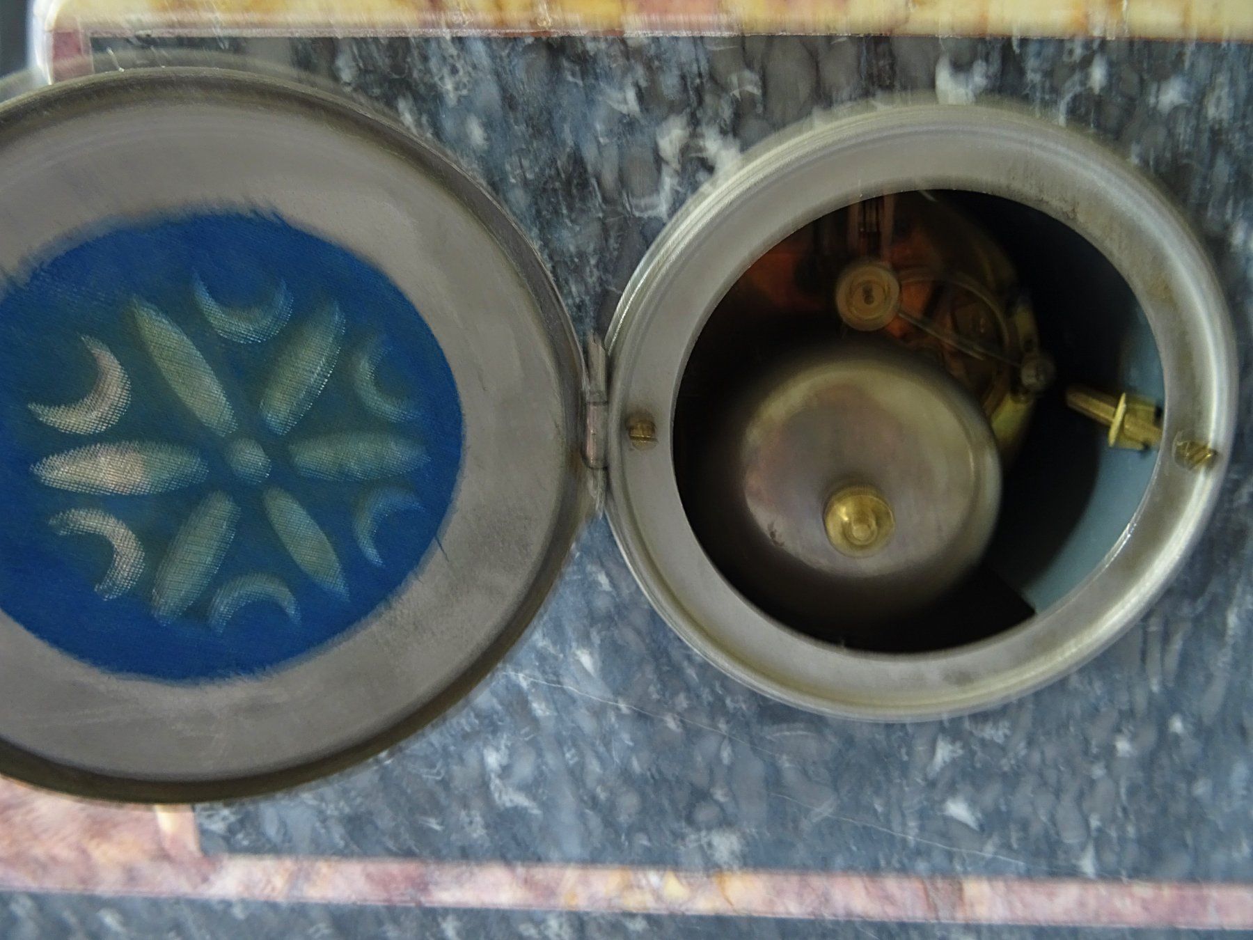 Orologi da terra & Orologi da parete: Art Déco Kaminuhr Marmor Rooux Dijon – Usato da Lengnau BE venduto da Indian4 4