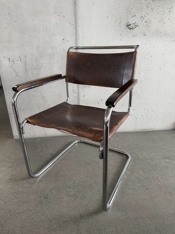 S 34 Freischwinger Leder Stuhl 1926 Bauhaus Design Kaufen auf