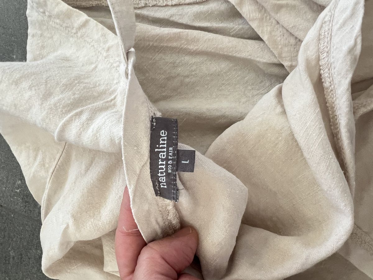Guinzagli & Collari: Damen Leinen V neck top 100% Bio- Leinen  – Nuovo (secondo la descrizione) da Hünenberg venduto da Tina030420 2