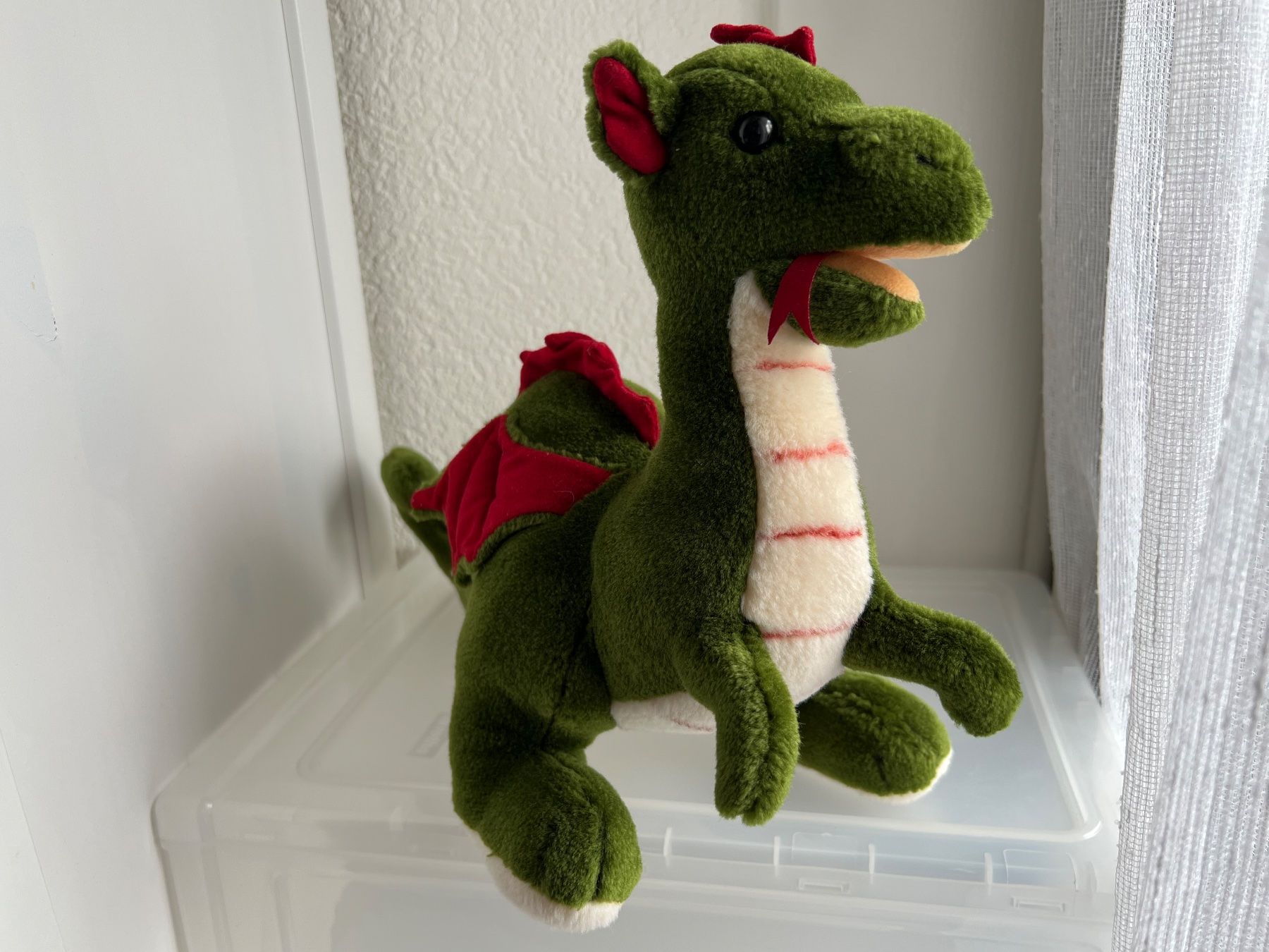 Steiff Giocattoli: Steiff Rocky Drache khaki – Usato da Uttigen venduto da sonorsonic 2
