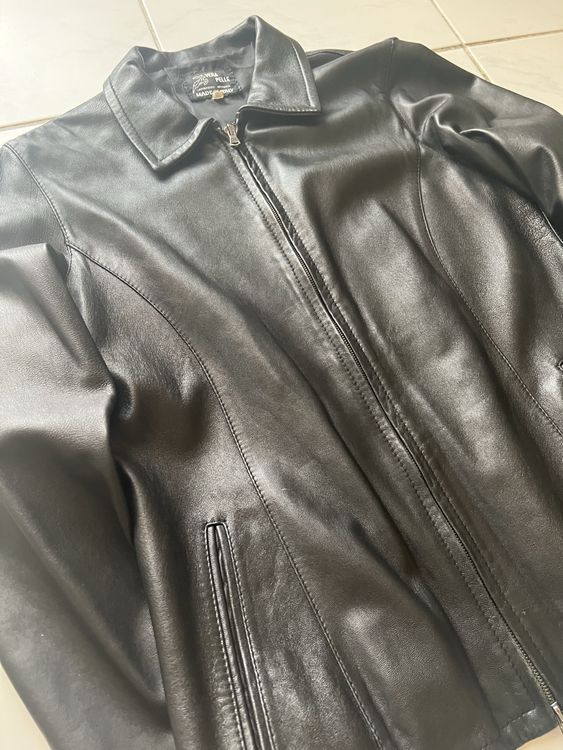 Vera Pelle Giacche: Lederjacke Kunstleder Schwarz – Usato da Niederbipp venduto da surname12346 1