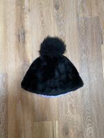 Great winter ‘Sam de Teran’ black fur bobble hat. Size 58