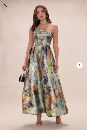 Jacquard Maxi Dress: Wedding Guest Dress