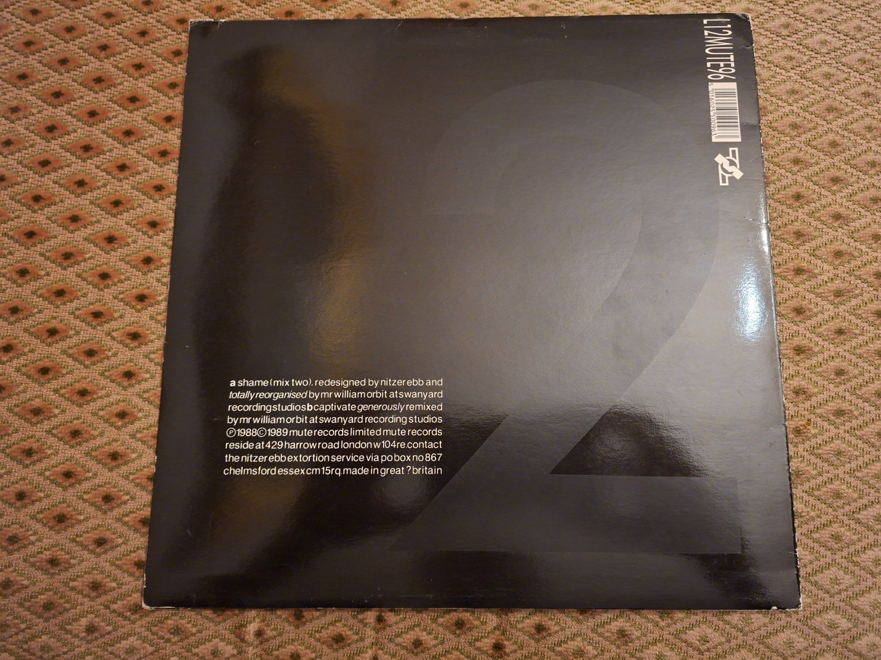 Schallplatten: Electro Maxi 12" 1989 - Nitzer Ebb Redesign - Shame – Gebraucht aus Bernex von Wannabehasbeen01 1