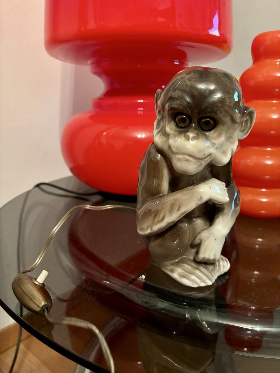 Lampen: Monkey table lamp art decò 1930 – Gebraucht aus Lugano von rrkivio 1