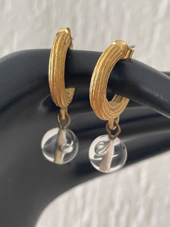 Boucles D'oreille Biche De Bere - étain Doré, édition Limitée 34/289 - Occasion