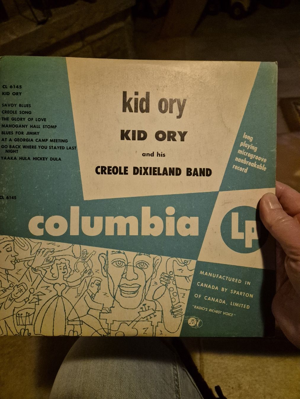 Schallplatten: Kid Ory LP, Columbia Records, Jazz Schelllackplatte – Gebraucht aus Grandval von JeroenK