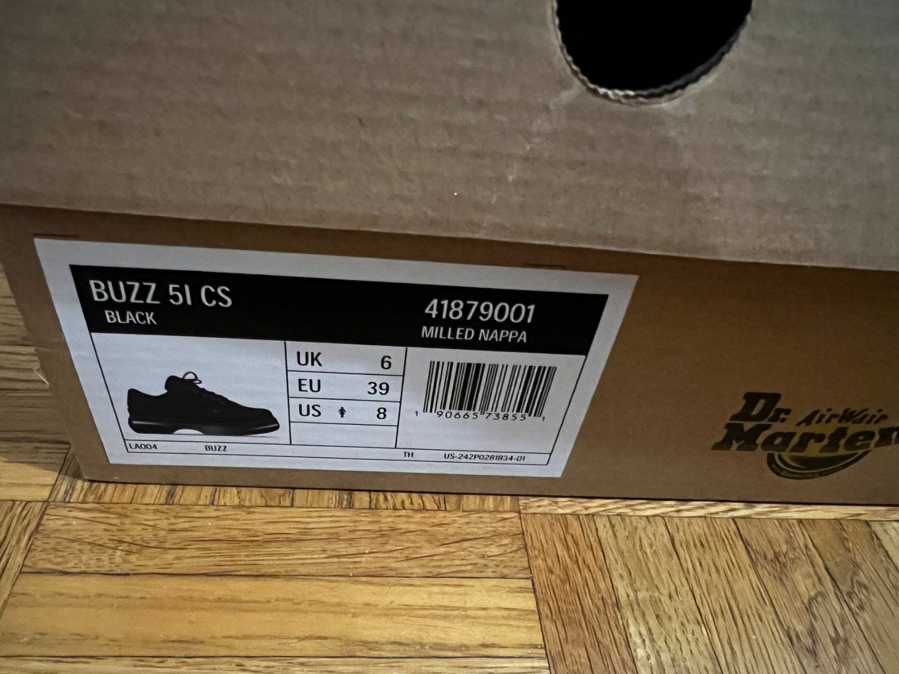 Dr. Martens Scarpe da donna: Dr. Martens BUZZ Black 39 (White stitching US Version) – Usato da Monthey venduto da Black-Cockatoo 6