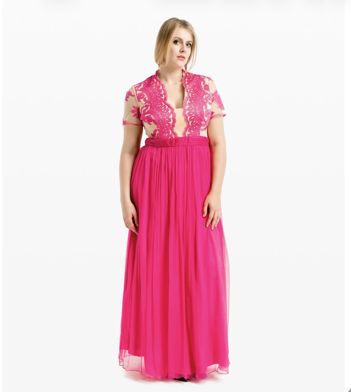 Kleider: MAXIKLEID AUS SEIDE MIT SPITZE – Neu und originalverpackt aus Altendorf von Ro