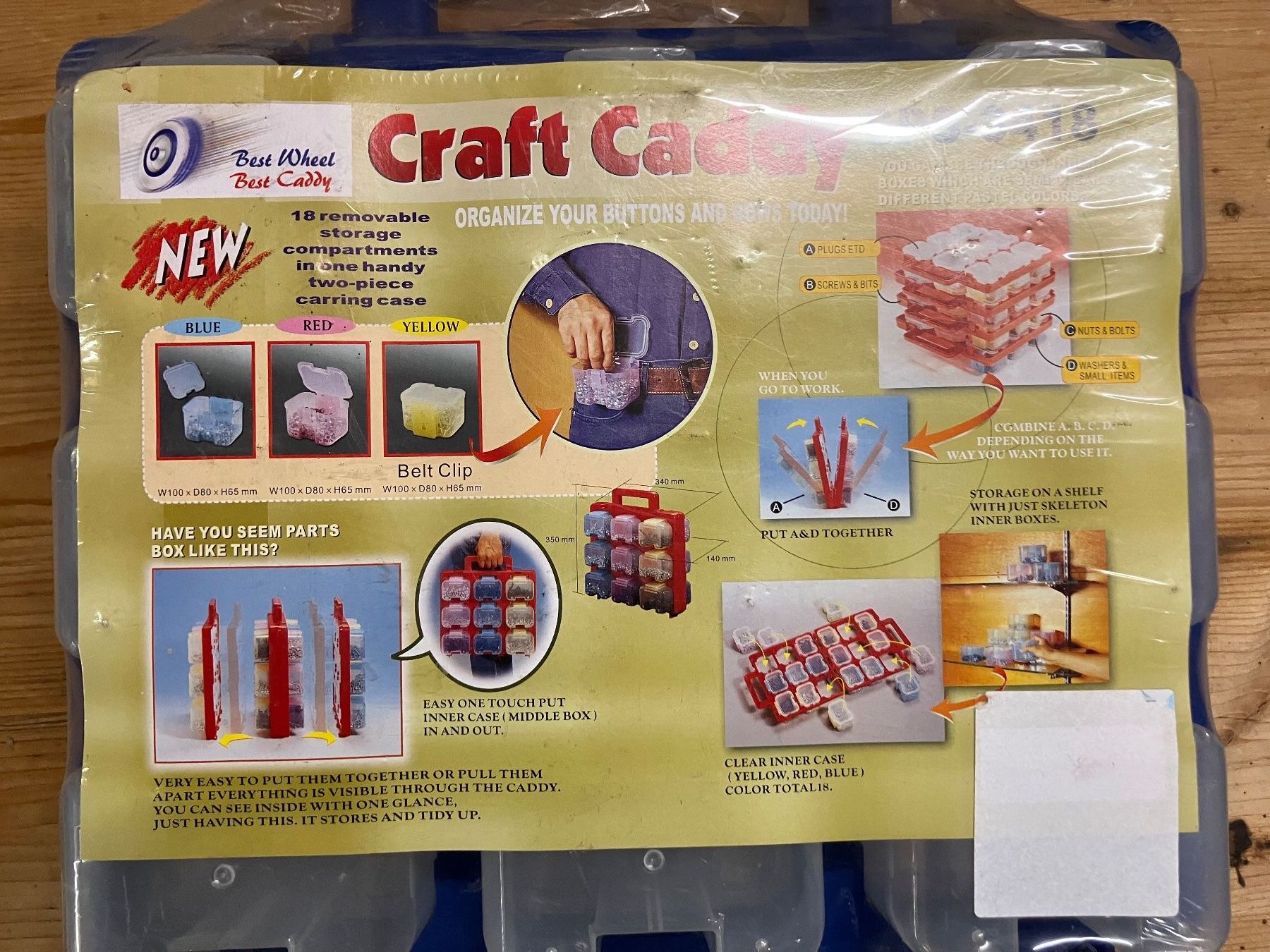 Contenitori & Simili: Craft Caddy Sortierbox 18 Fächer – Nuovo e nell'imballaggio originale da Einsiedeln venduto da melissa.24 1