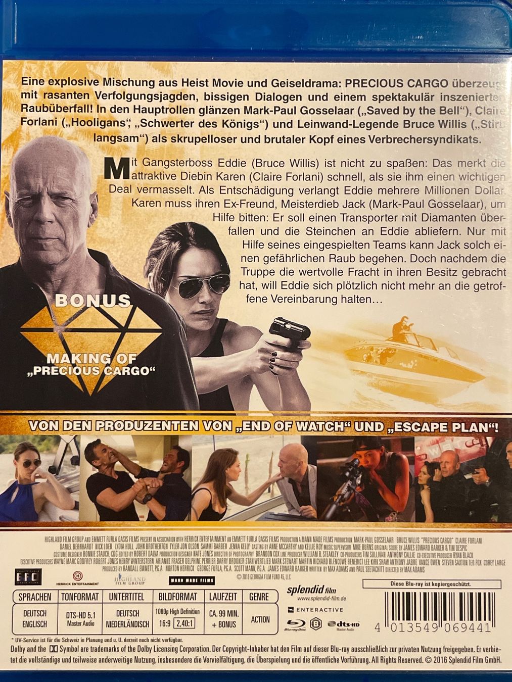 Alle DVDs: Precious Cargo   (2016) – Neu (gemäss Beschreibung) aus Waldenburg von Gonzo8 1