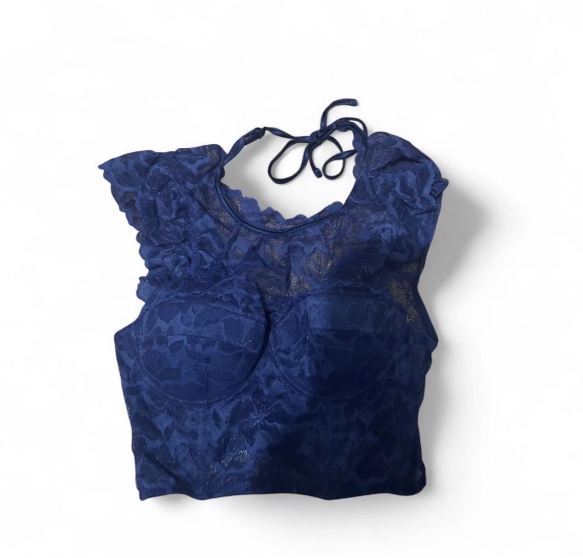 Top: Damen Spitzen Top dunkelblau  – Nuovo (secondo la descrizione) da Marbach SG venduto da Rob_sta
