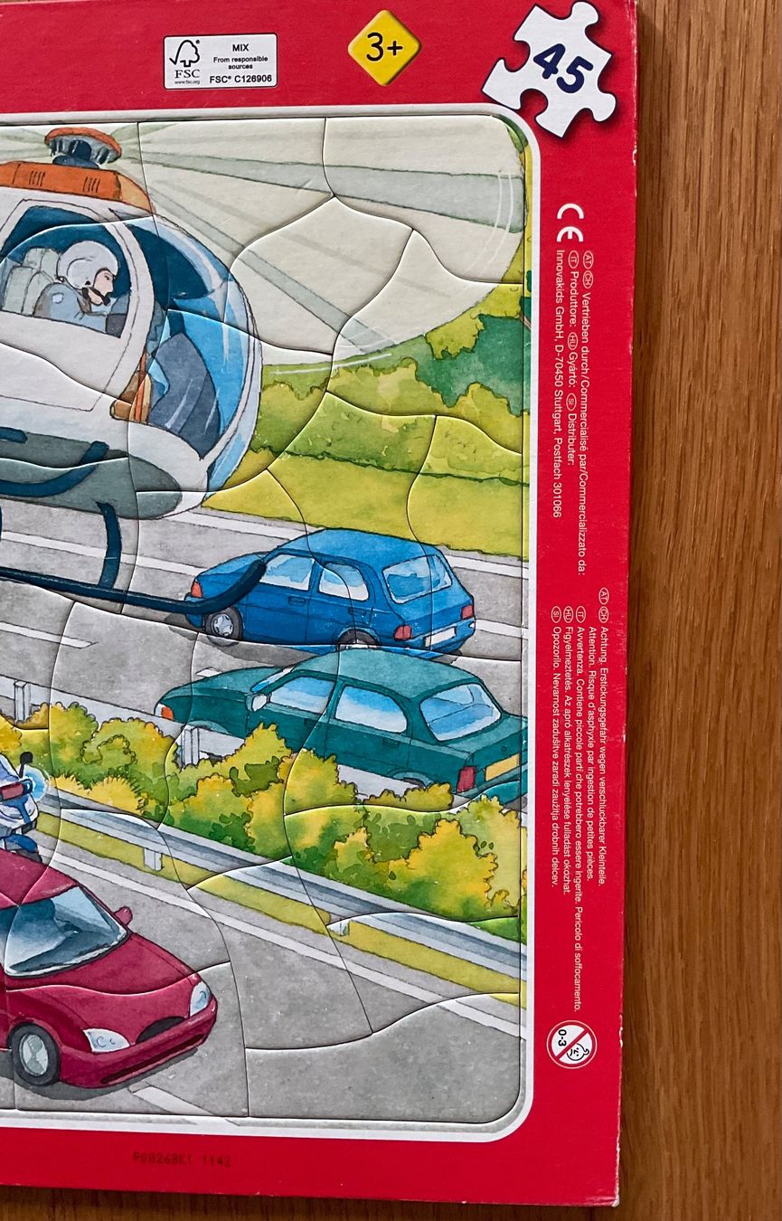 Puzzle: 2  Puzzle, 3+, Feuerwehr/Polizei – Usato da Niederteufen venduto da sicmu 2
