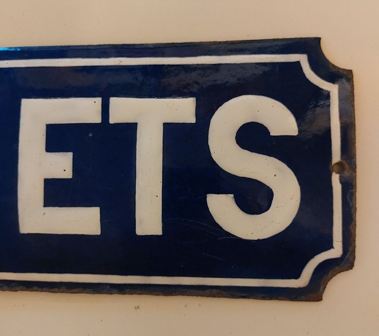 SBB/CFF/FFS Insegne: Emailschild CABINETS plaque émaillée – Usato da Schenkon venduto da TG10 3