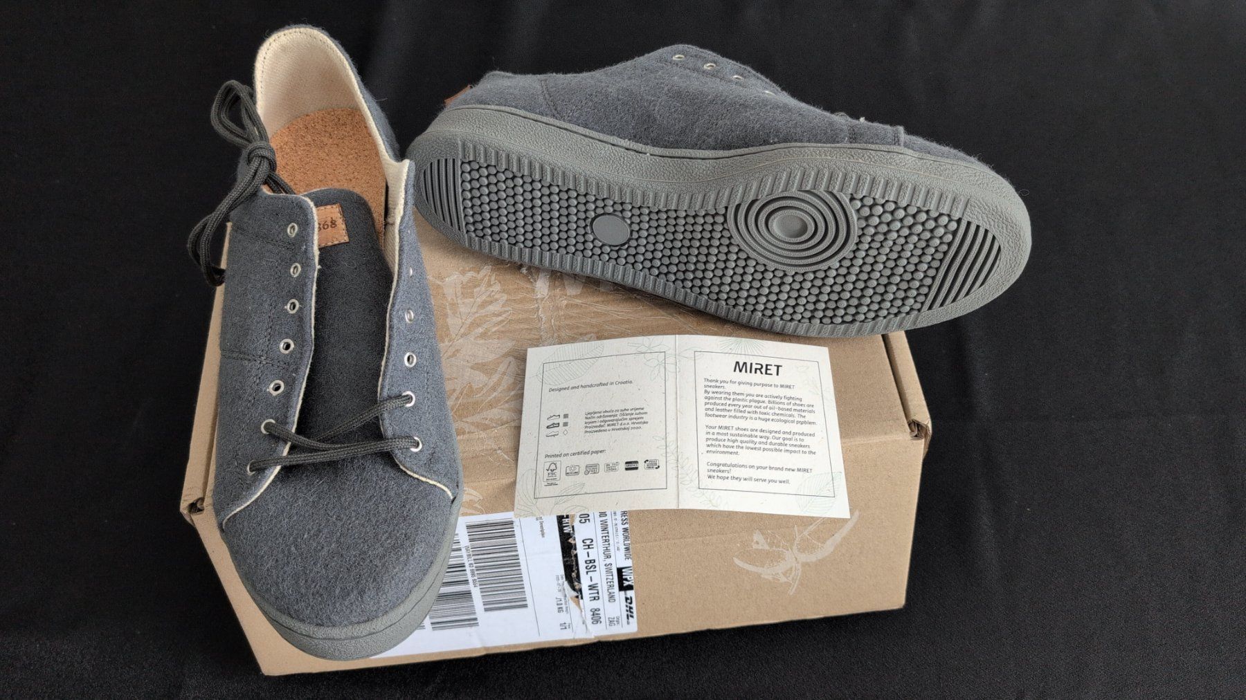 Scarpe da uomo: Miret aus Wolle – Nuovo e nell'imballaggio originale da Winterthur venduto da Tzen 1