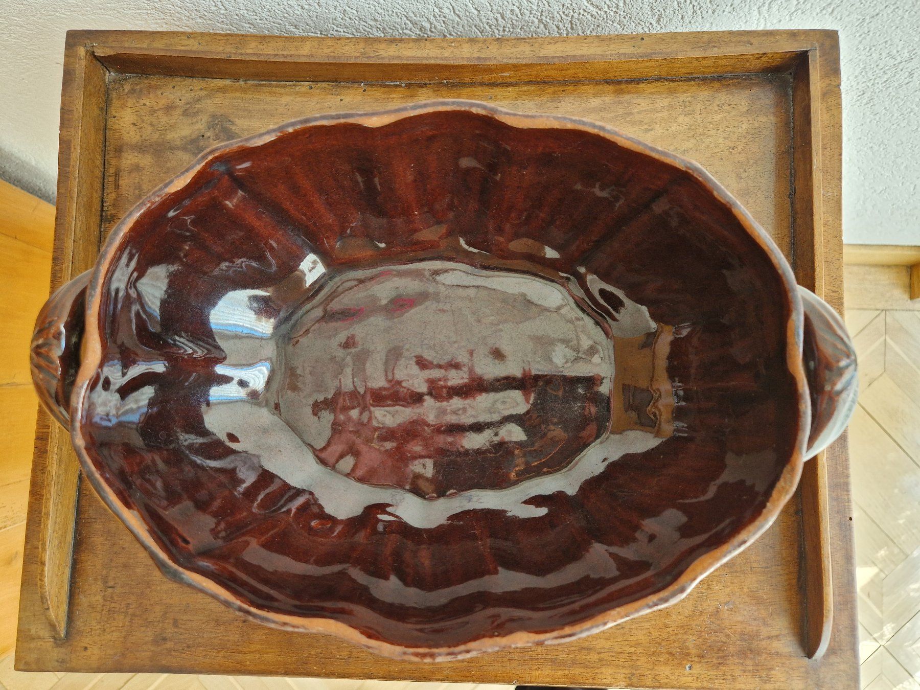 Ciotole: Antike braune Terrine - Manganglasur - ca. 1850 – Usato da Burgdorf venduto da gre_2ftz 6