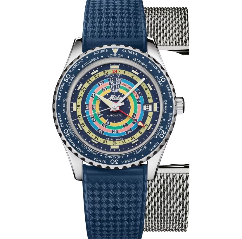 Mido Orologi: 🍾 -35% ! MIDO Ocean Star Decompression Worldtimer – Nuovo e nell'imballaggio originale da Lausanne venduto da JTRMcom 1