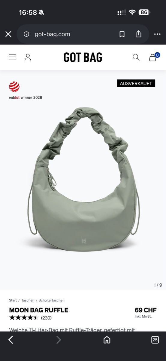 Borse: Got Bag Moon Ruffle Bag – Nuovo (secondo la descrizione) da Winterthur venduto da bonniescloset