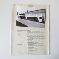 PTT Postautobüro Konstruktionsplan 1963