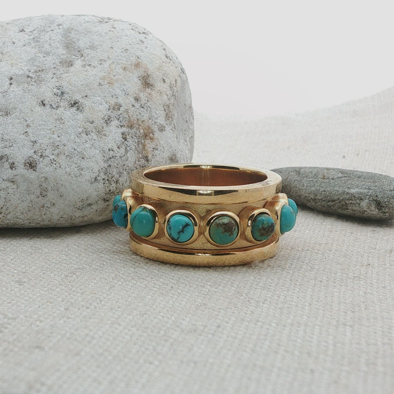 Olga Ribler Anelli: Türkise Statement Silber Ring 925 Grösse 58 – Nuovo (secondo la descrizione) da Luzern venduto da Schmuckoutlet 3